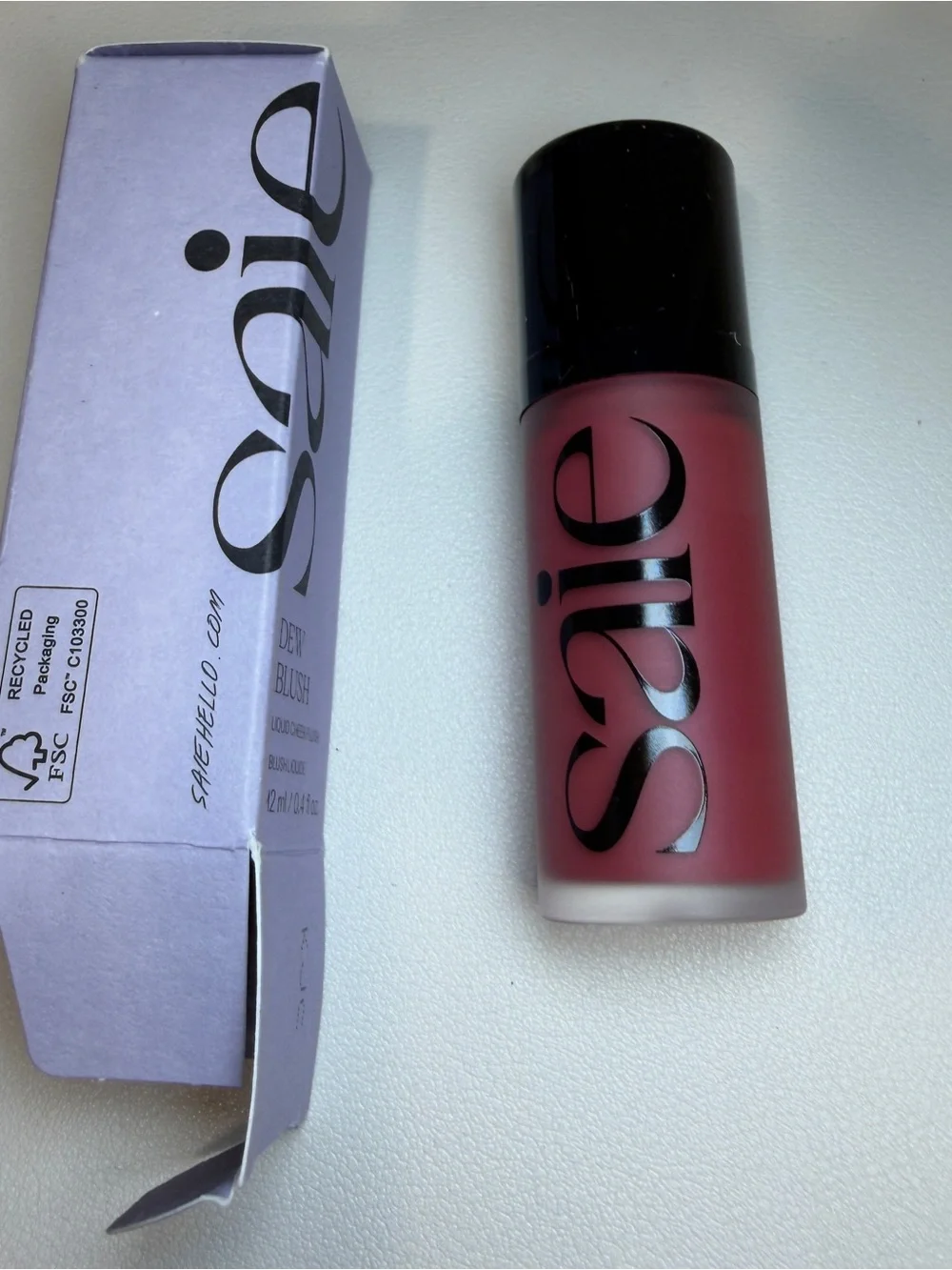 Saie Dew Blush Liquid Cheek Flush - Chilly (mauve) .4 floz